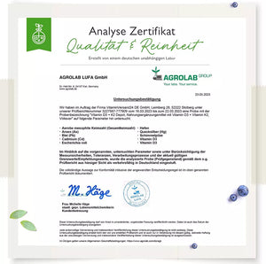 Vitamin D3 5.000 I.E. + Vitamin K2 100 mcg (240 Tabletten)