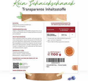 MSM Pulver kristallines Methylsulfonylmethan