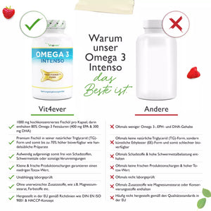 Omega 3 Intenso Fischöl (365 Softgel-Kapseln)
