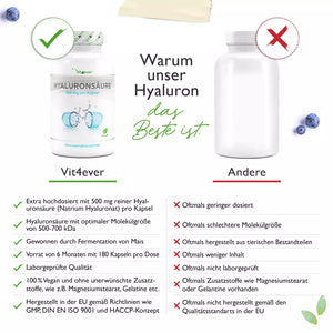 Hyaluronsäure (180 Kapseln a500mg)