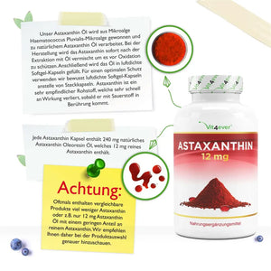 Astaxanthin 12 mg - 150 Softgel Kapseln