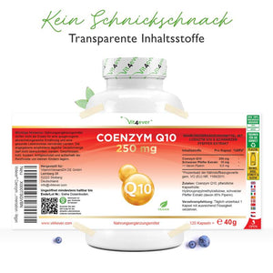 COENZYM Q10 (120 KAPSELN A 250MG) Vit4ever