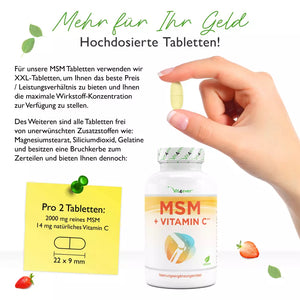 MSM + Methylsulfonylmethan Vitamin C