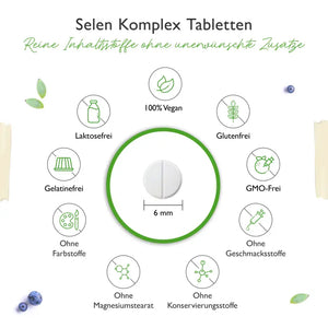 Selen 3-fach Komplex - 365 Tabletten mit je 200 µg