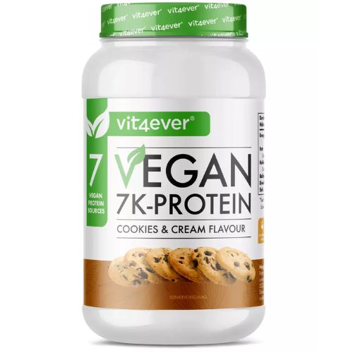 Vegan 7K Protein - 1kg - Rein pflanzlich - Cookies &amp; Cream