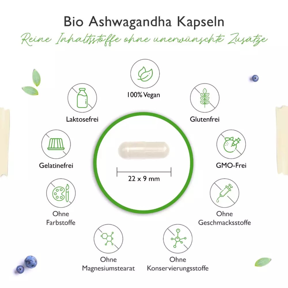 Bio Ashwagandha - 365 Kapseln