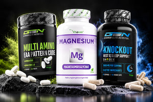 Bündel Schlaf & Regeneration: GEN Multi Amino EAA, Vit4ever Magnesiumbisglycinat und GEN Knockout