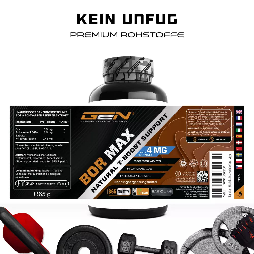 Bor / Boron Spurenelement