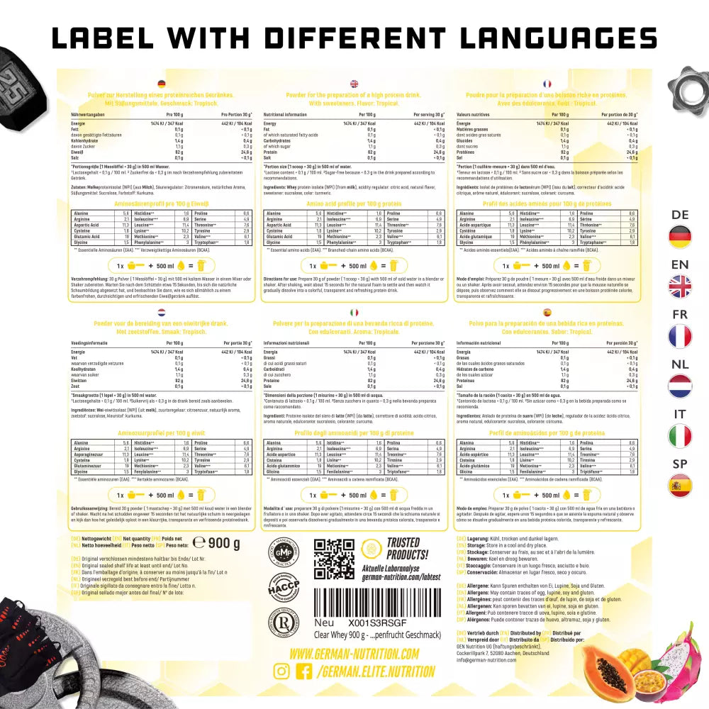 isoclear Clear Whey Protein esn gen