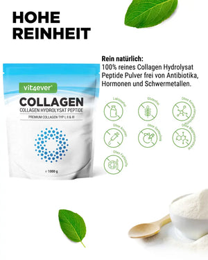 Kollagen Pulver - Collagen-Hydrolysat-Pulver - Peptolab-Light -  Peptide