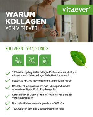 Kollagen Pulver - Collagen-Hydrolysat-Pulver - Peptolab-Light -  Peptide