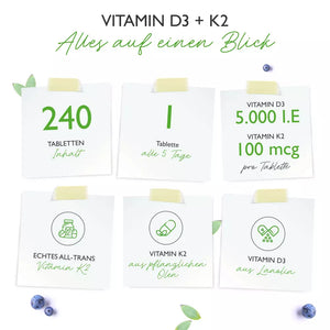 Vitamin D3 5.000 I.E. + Vitamin K2 100 mcg