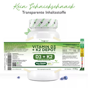 Vitamin D3 5.000 I.E. + Vitamin K2 100 mcg