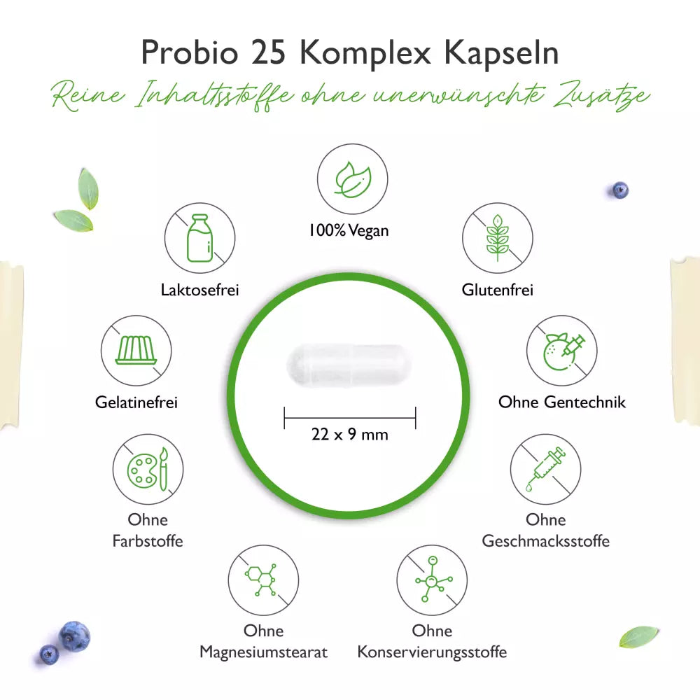 Probiotika Darmgesundheit Komplex - Darm-Kulturen Komplex mit 27 Milliarden Darmbakterien + Inulin