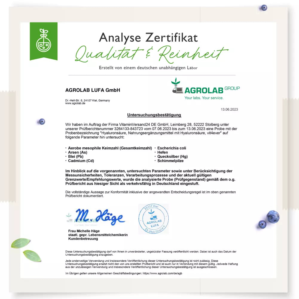 Hyaluronsäure (180 Kapseln a500mg)