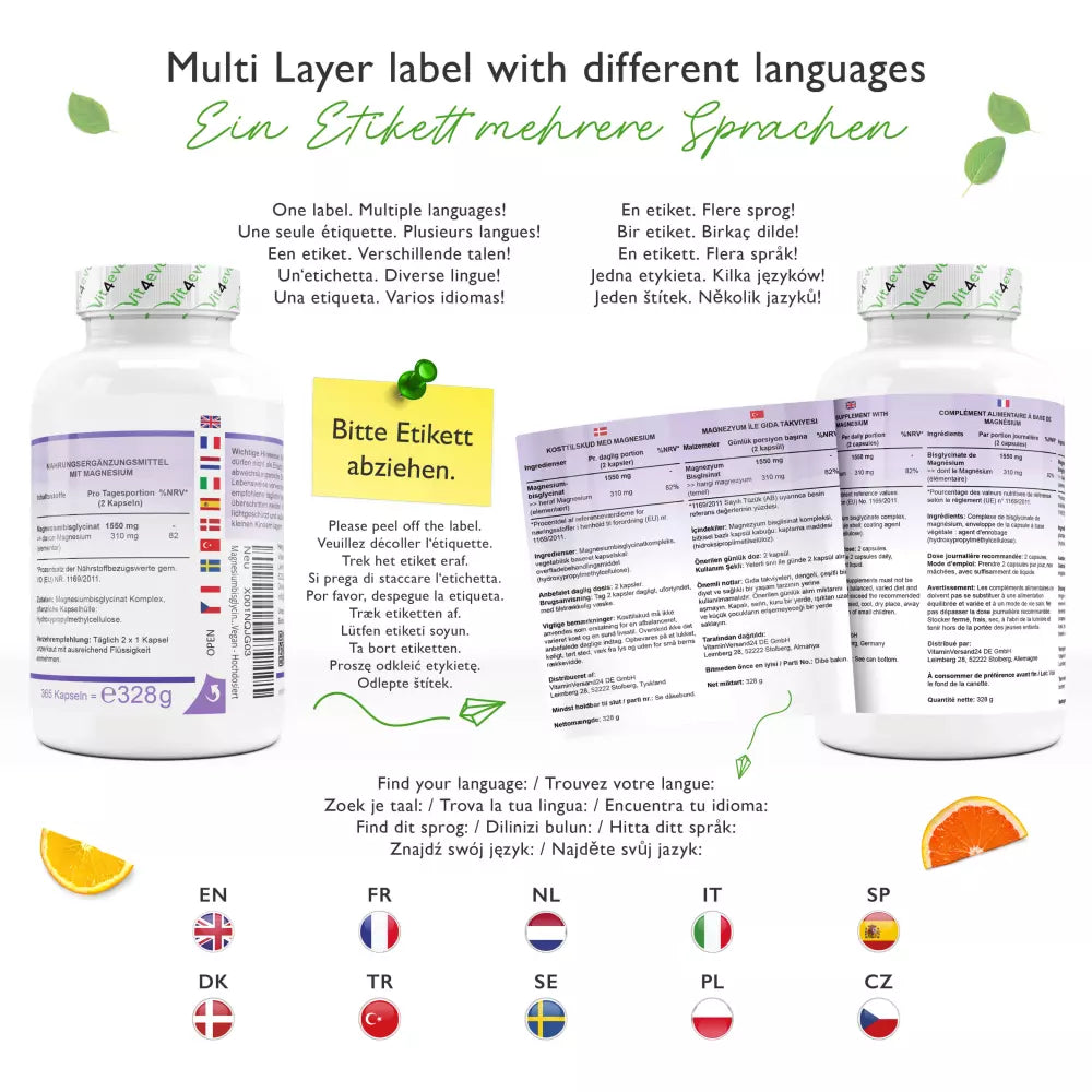 Magnesium esn Magnesiumbisglycinat vit4ever