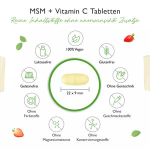 MSM +  Methylsulfonylmethan Vitamin C
