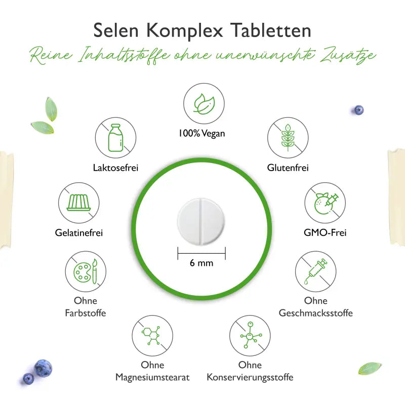 Selen 3-fach Komplex - 365 Tabletten mit je 200 µg
