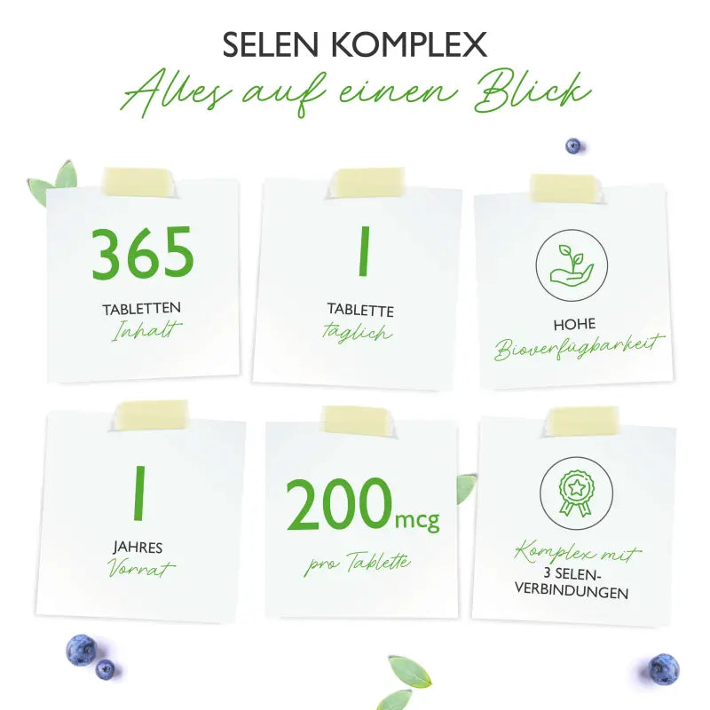 Selen 3-fach Komplex (365 Tabletten a 200 µg)