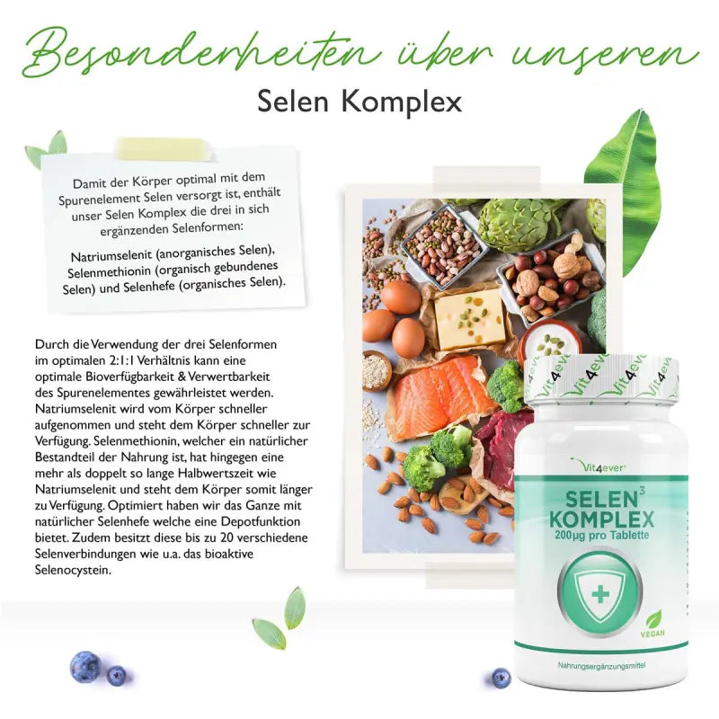 Selen 3-fach Komplex (365 Tabletten a 200 µg)