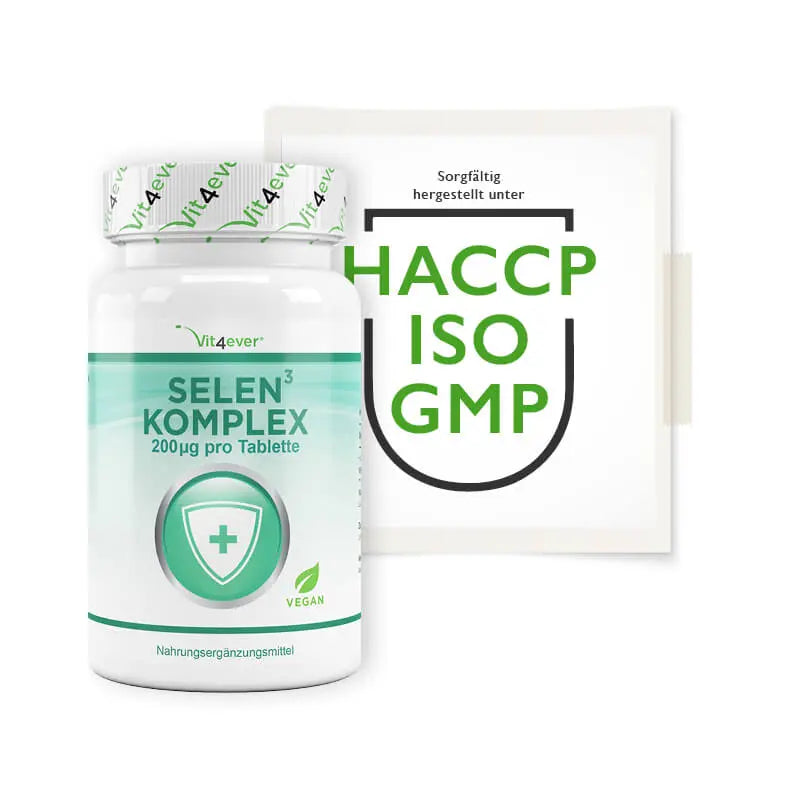 Selen 3-fach Komplex - 365 Tabletten mit je 200 µg