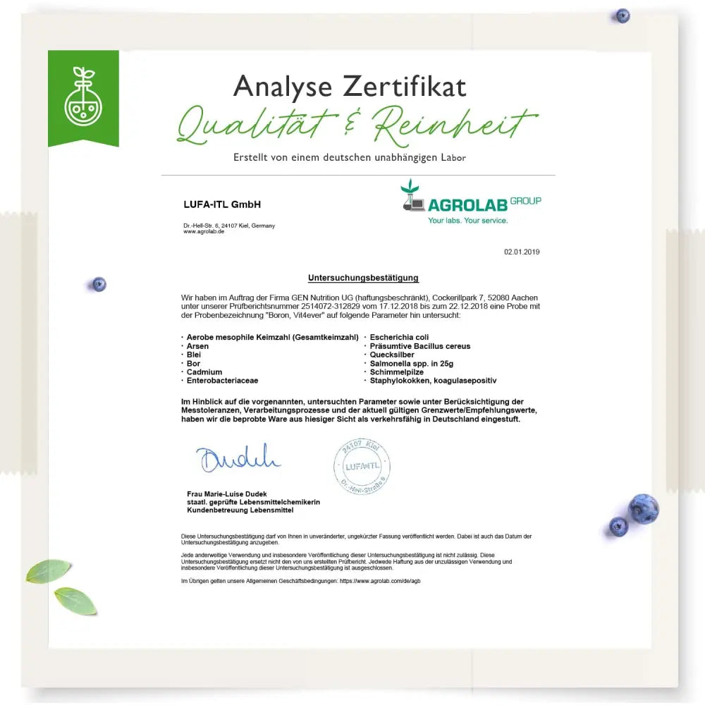 Bor / Boron 365 - 3 mg - Spurenelement (365 Tabletten)